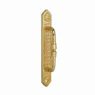 Door Pull Handle on Plate - Gold 24K wi